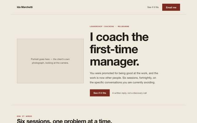 Ash & Grain — the person-led page in this direction