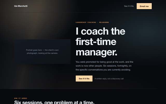 Light Well — the person-led page in this direction