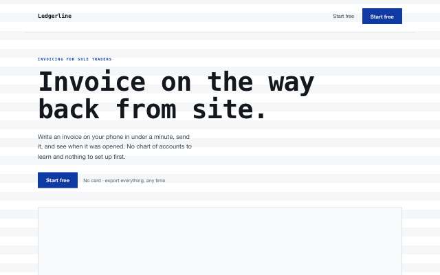 Data-dense — the product-led page in this direction