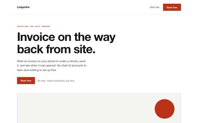 Flat Graphic — the product-led page in this direction