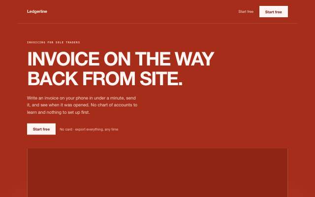 Poster — the product-led page in this direction