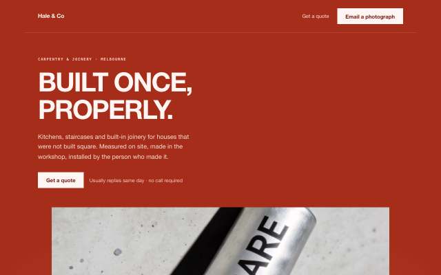 Poster — the image-led page in this direction